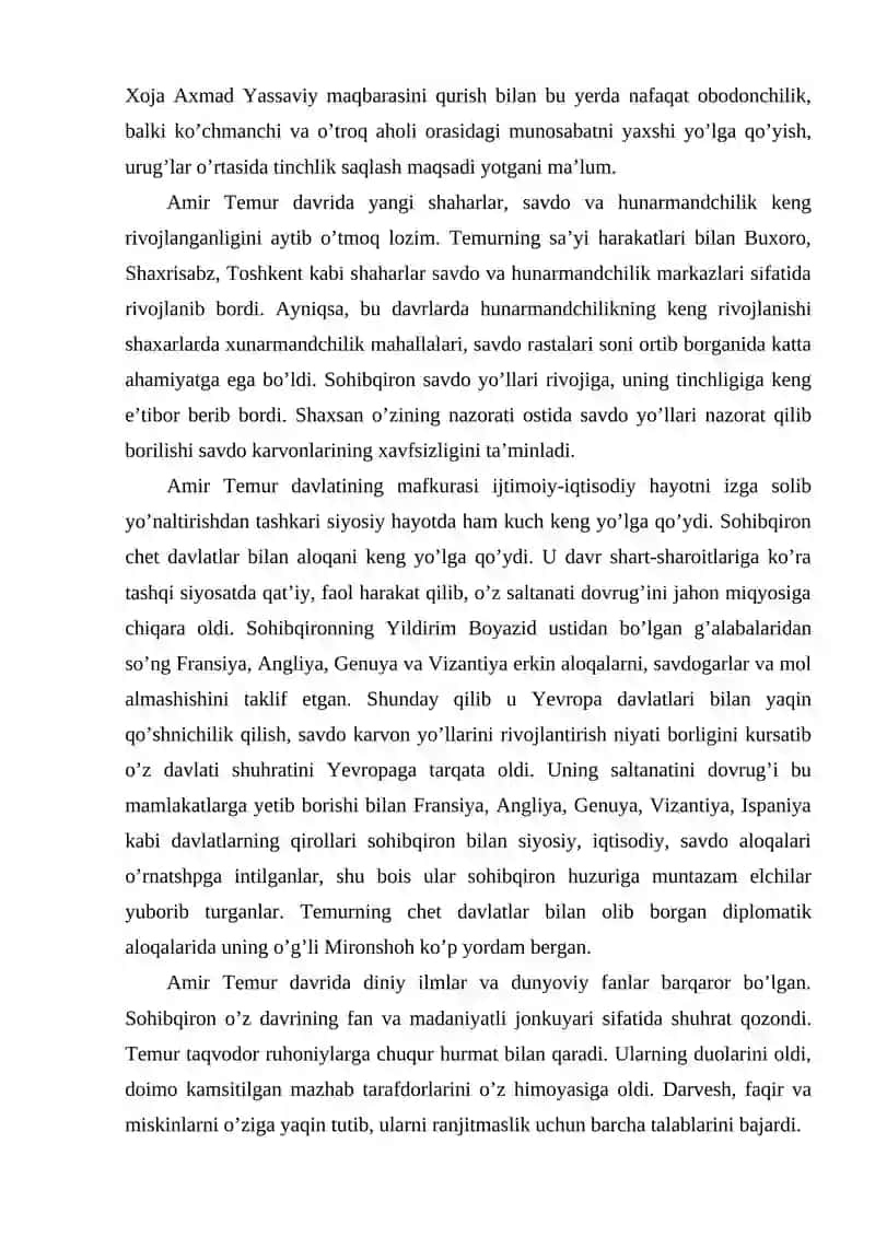 Temur davlatining ichki va tashqi siyosati 4