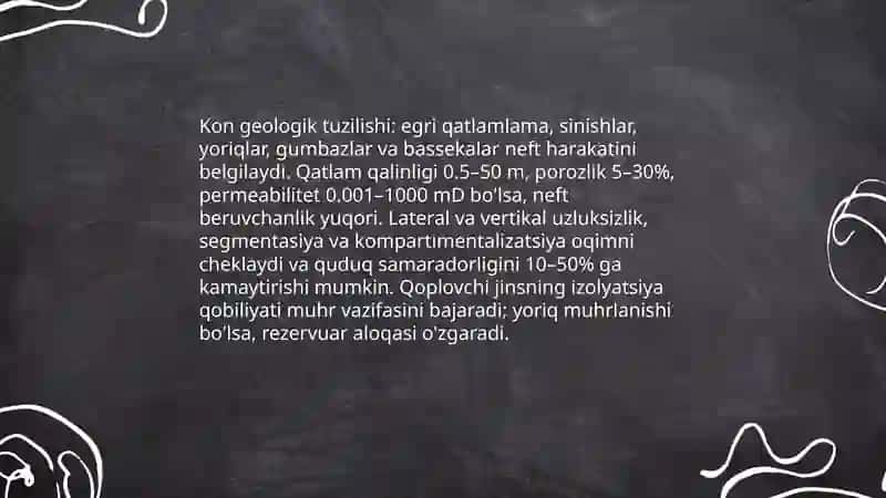 Neft beruvchanlikni kon geologik malumotlar asosida aniqlash 4
