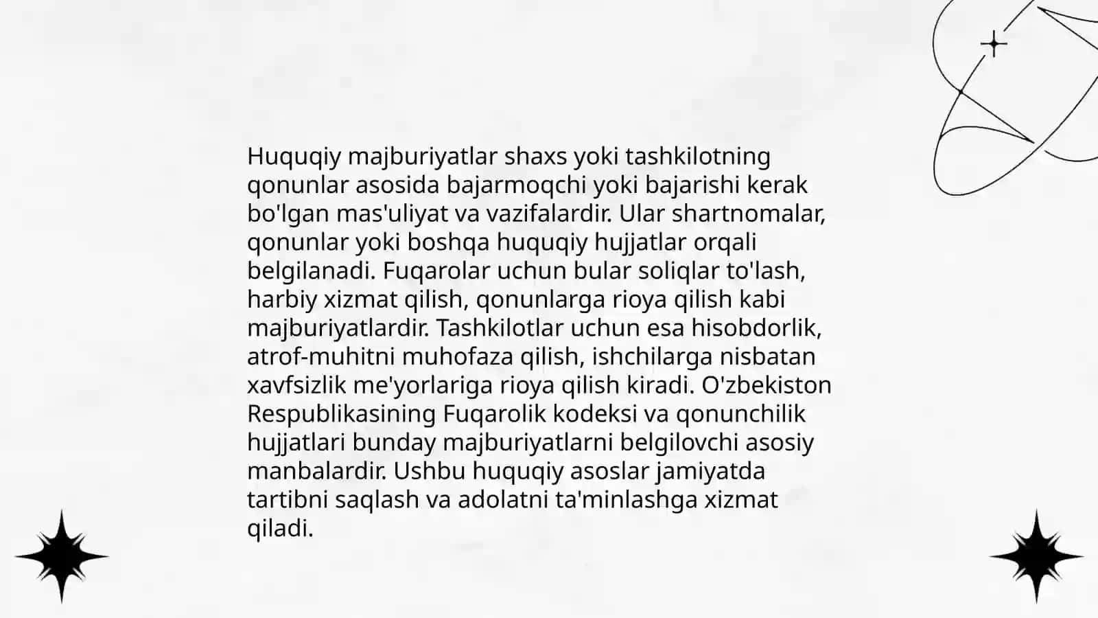 Majburiyat va taqiqlar 4