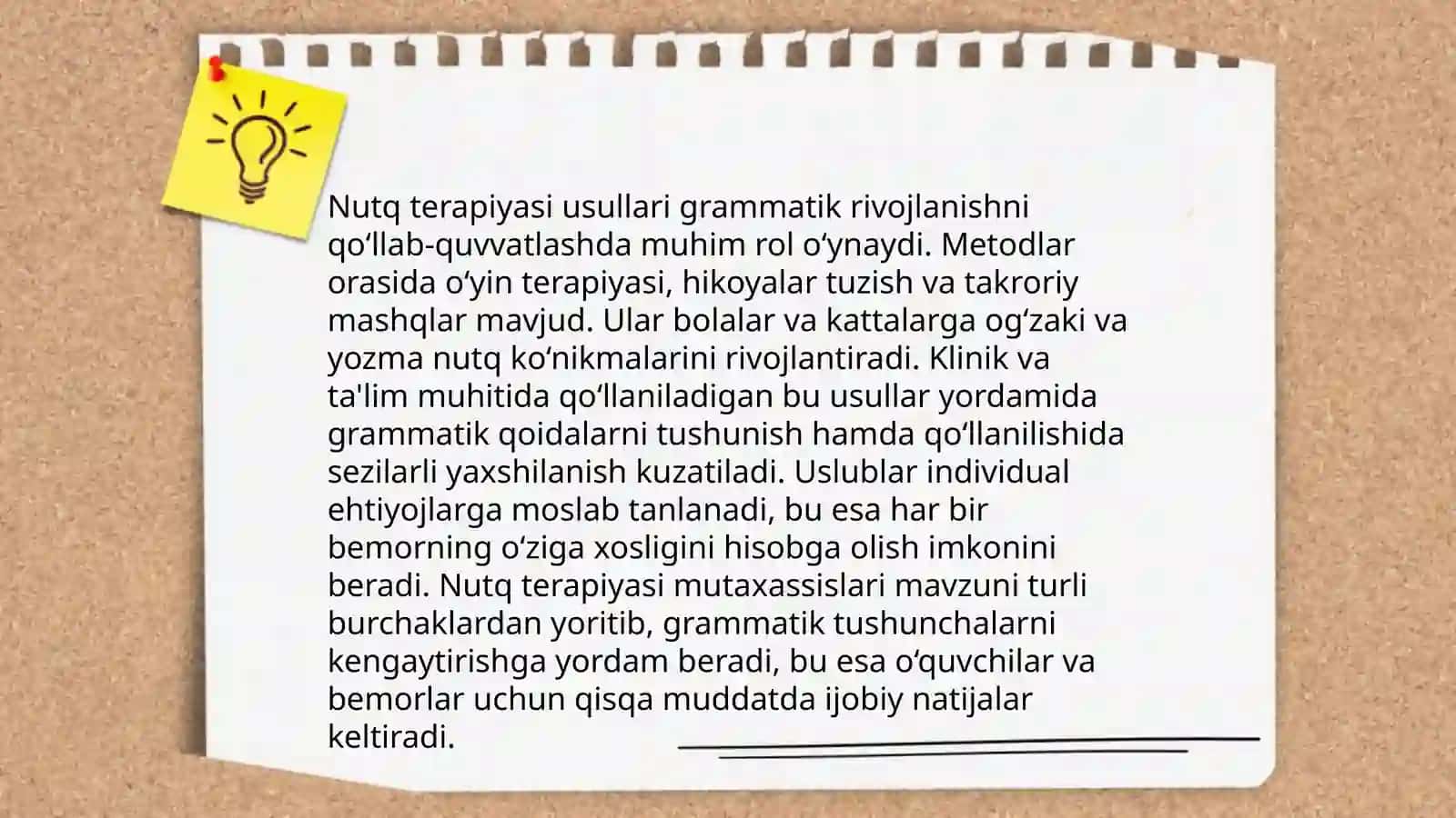 Koʻxlear bolalar nutqini grammatik jihatdan rivojlantirish 4