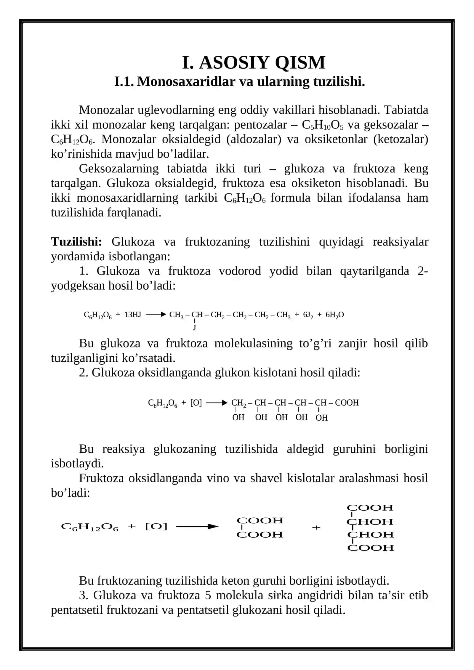 MONOSAXARIDLAR. MONOSAXARIDLAR STEREOKIMYOSI 4