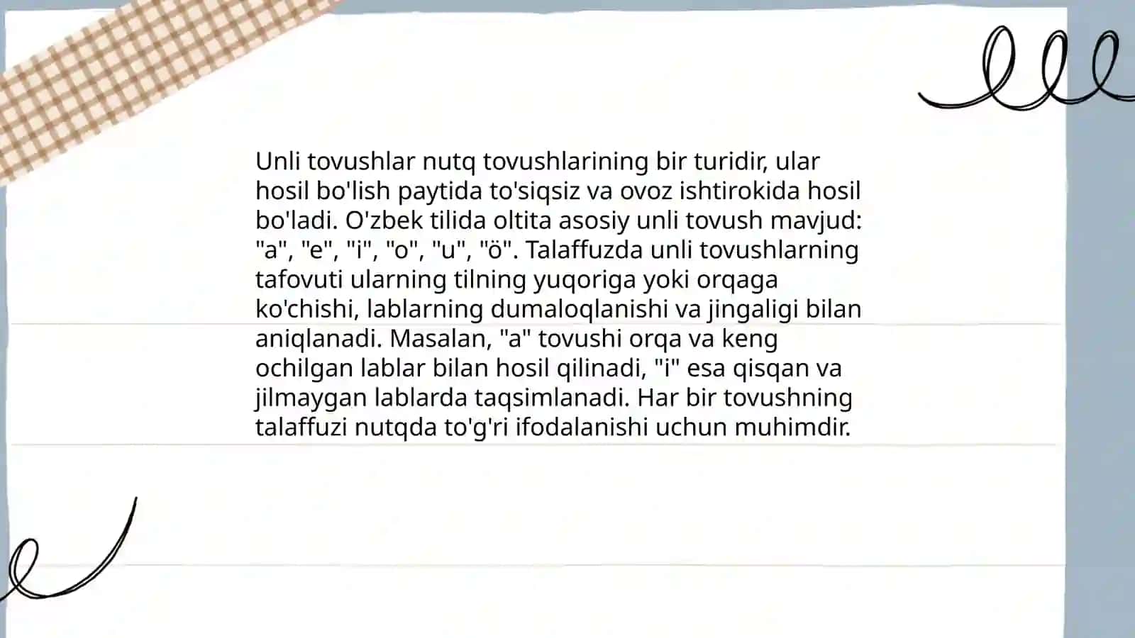 O‘zbek tilining orfoepiyasi va asosiy imlo qoidalari 4