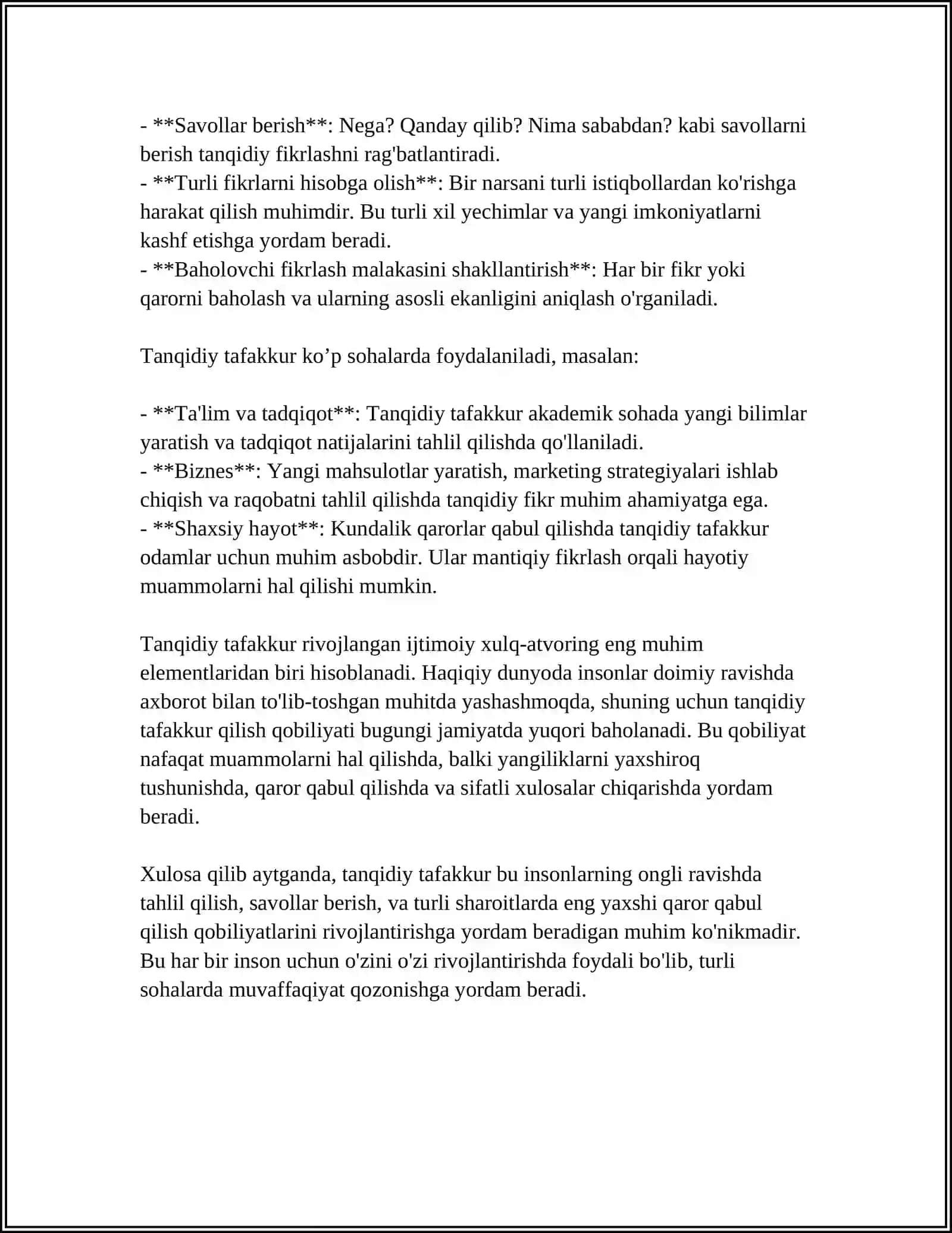 TALABALARDA TANQIDIY TAFAKKURNI RIVOJLANTIRISH USULLARI 4