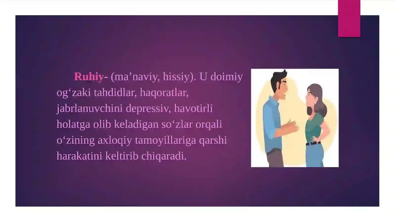 “Zo`ravonlikdan holi maktab” loyihasi asosida seminar-trening ishlanmasi 4