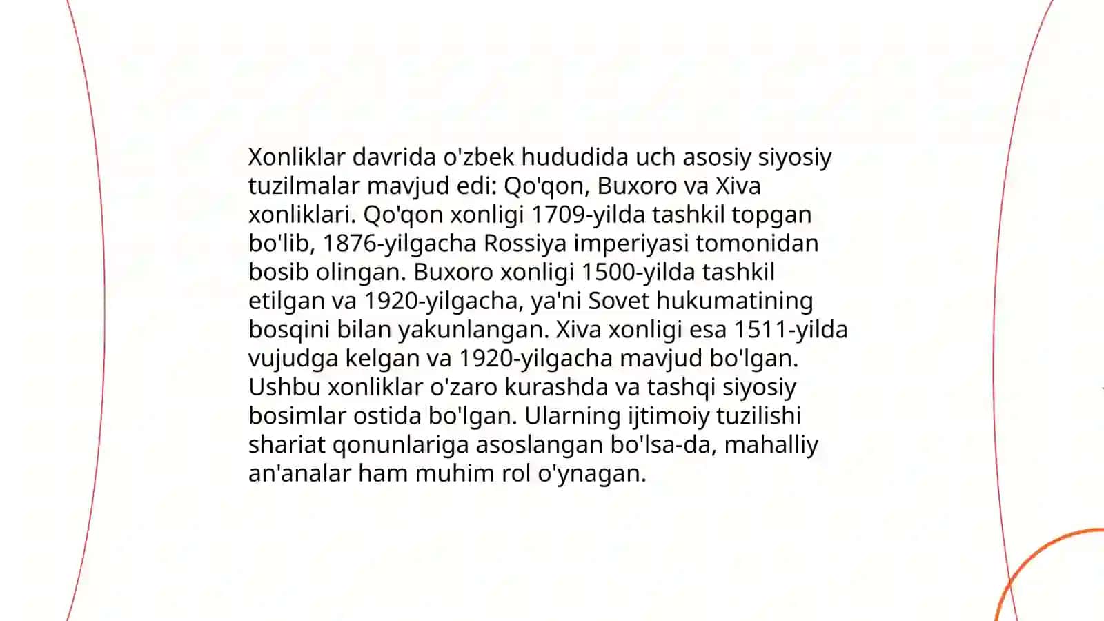 Oʻrta asrlarda xonliklarning boʻlinib ketishi 4
