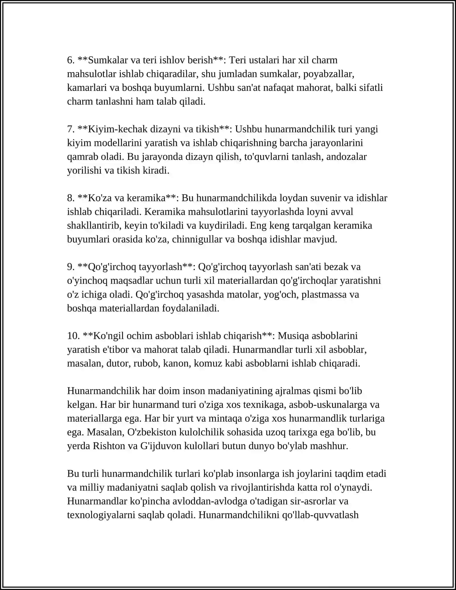 TURKISTONDA XIX ASR OXIRI XX ASR BOSHLARIDA HUNARMANDCHILIK 4