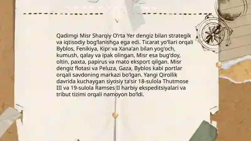 Fenikiyaliklar va ularning dengiz savdosi 4