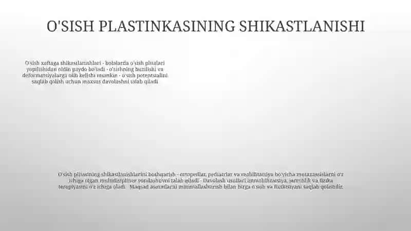 Bolalarda Suyak Travmasining OʻZiga Xos Xususiyatlari 4