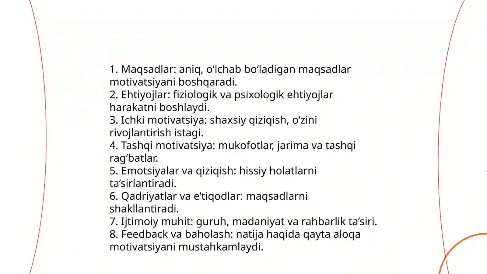 Mativatsiyaning tuzilishi va funksiyalari 4