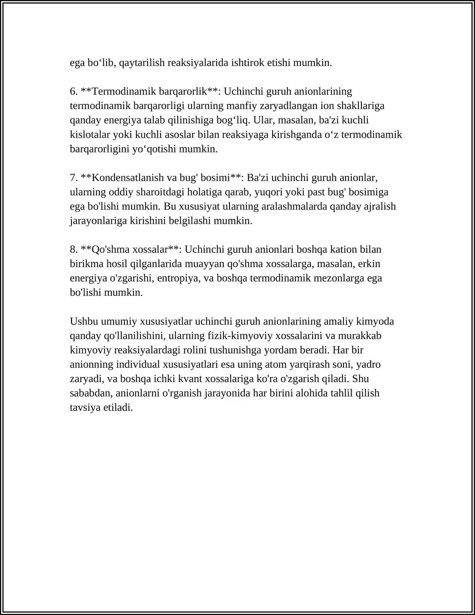 UCHINCHI GURUH ANIONLARI,NITRIT,NITRAT,VA SIRKA KISLOTA ANIONLARINING XUSUSIY REKSIYALAR 4