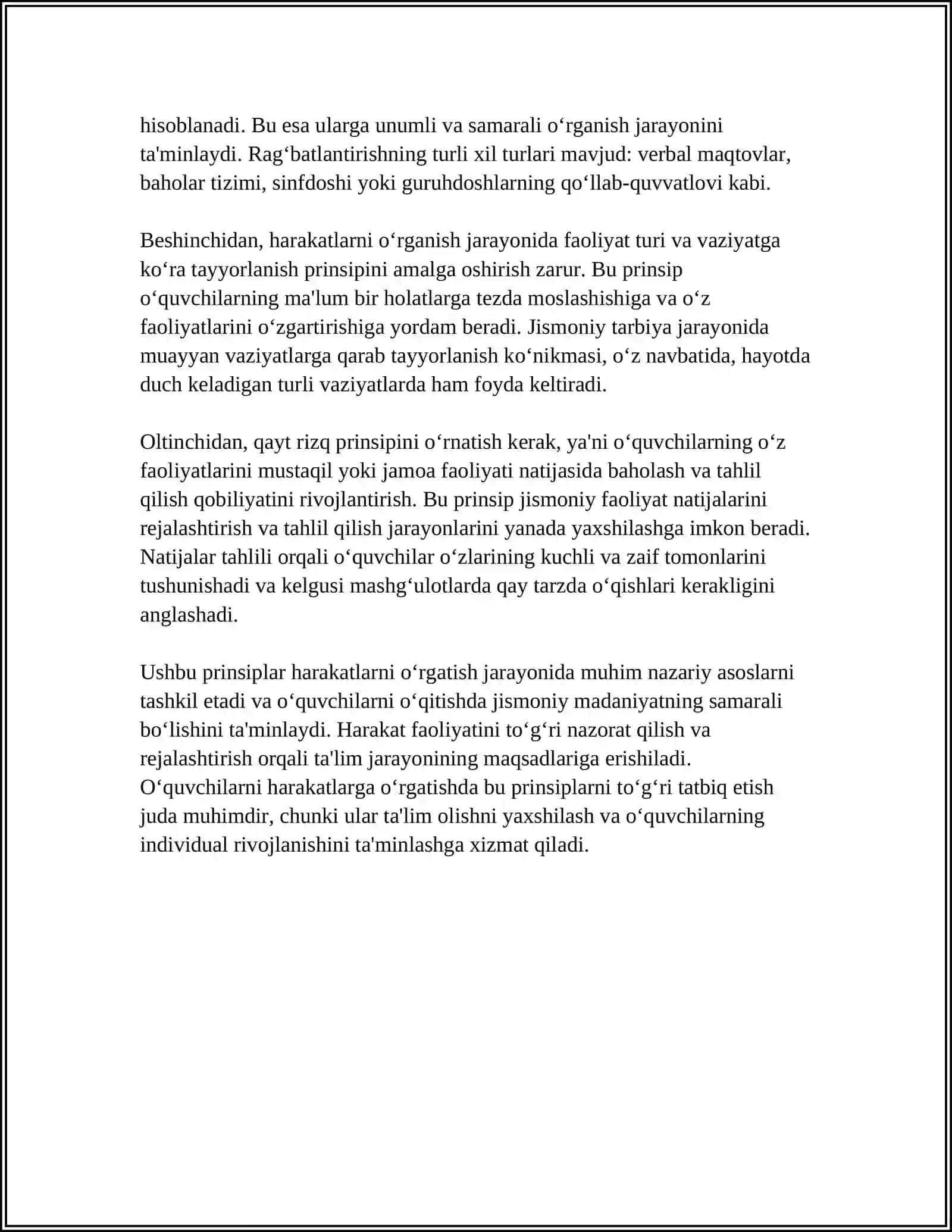 JISMONIY MADANIYAT TA'LIMI JARAYONINING USLUBIY TAMOYILLARI ( PRINSIPLARI) 4