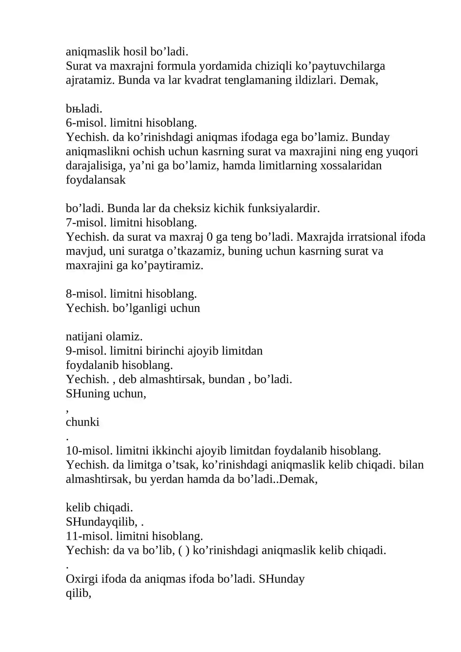 Aniqmasliklar Va Ularni Ochishga Doir Misollar Yechish 4