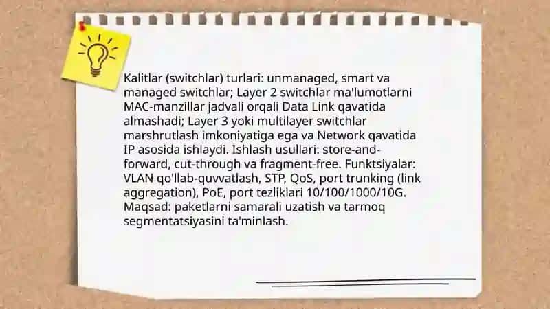 Kompuyuter tarmoqlari vositalari va ularning turlari 4