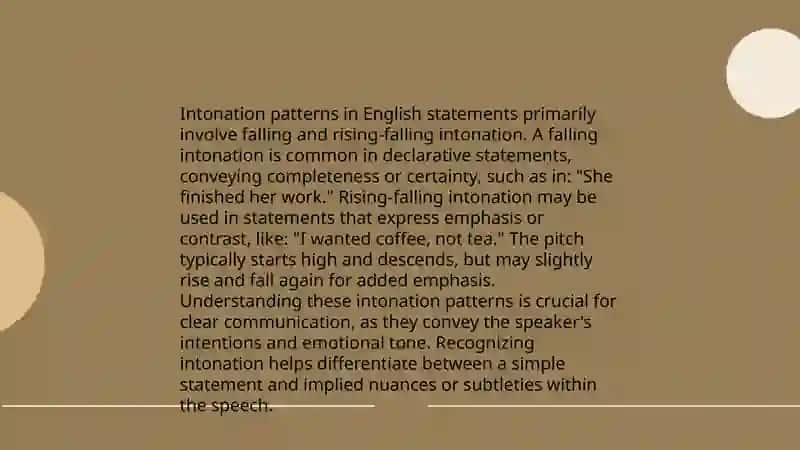 Intonation 4