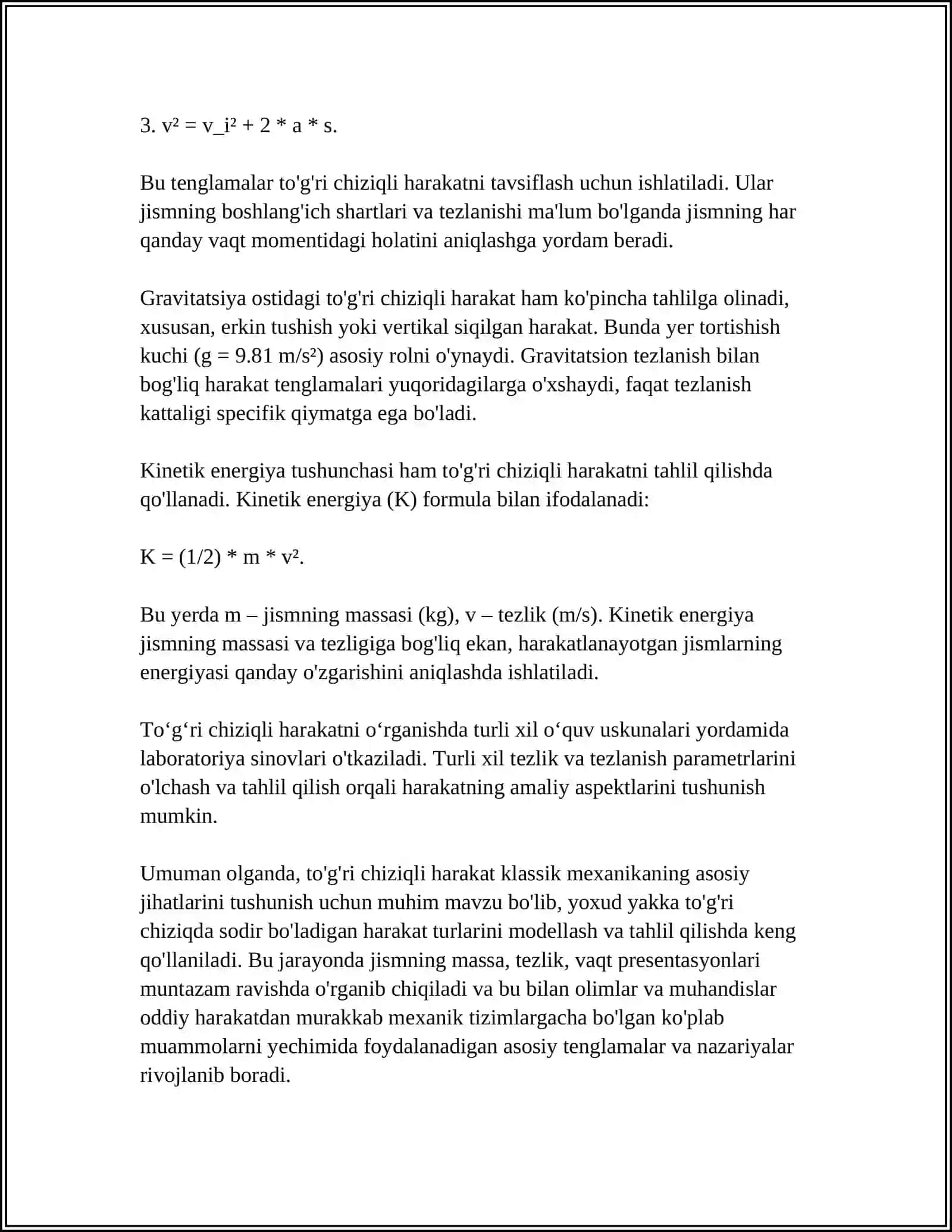 QATTIQ JISMNING ILGARILANMA XARAKATI 4
