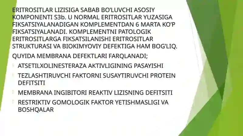 Paroksizmal tungi gemoglobinuriya 4