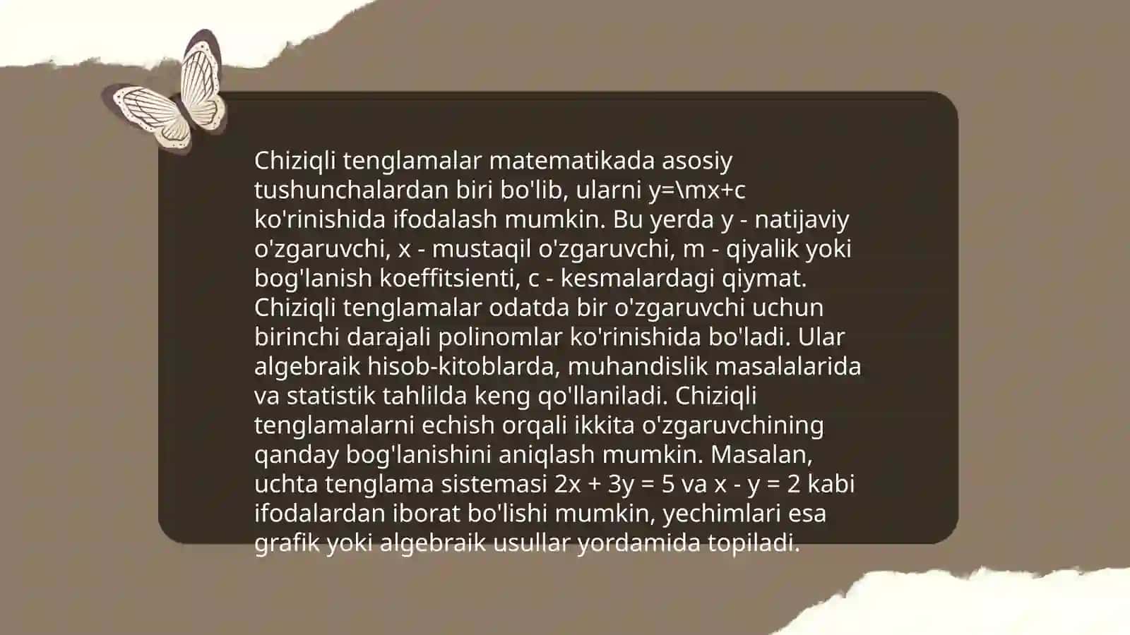 Tenglamalar va ularning turlari 4