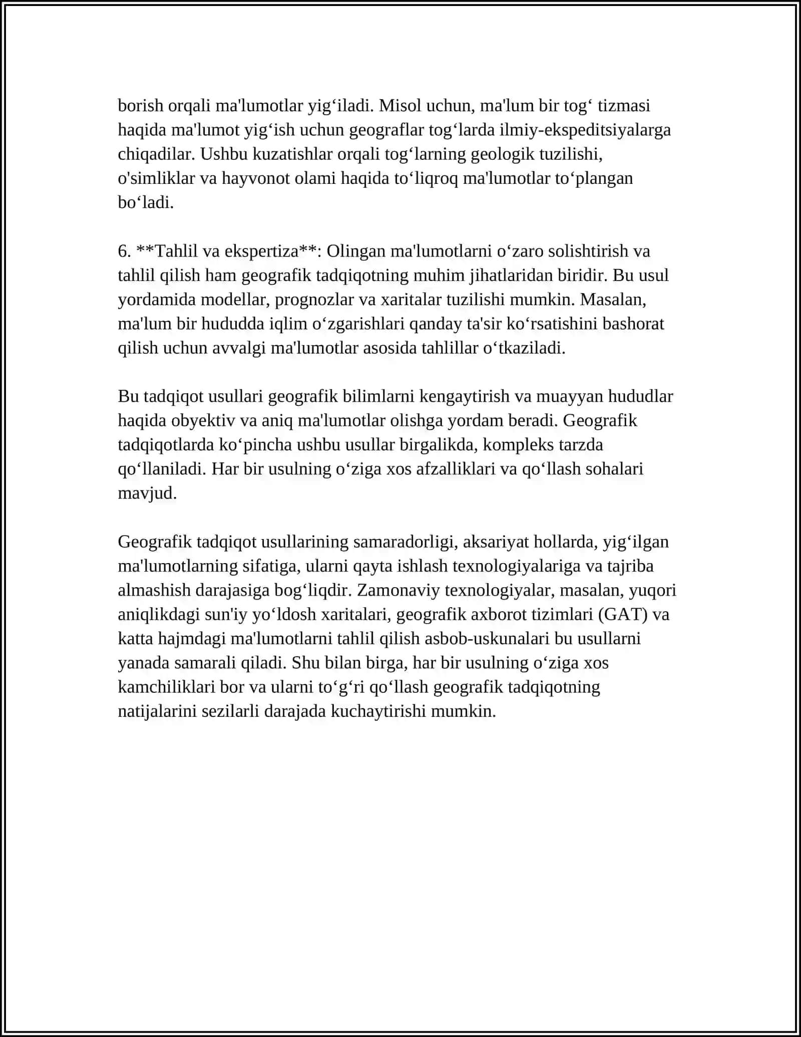 Geografik tadqiqot usullari 4