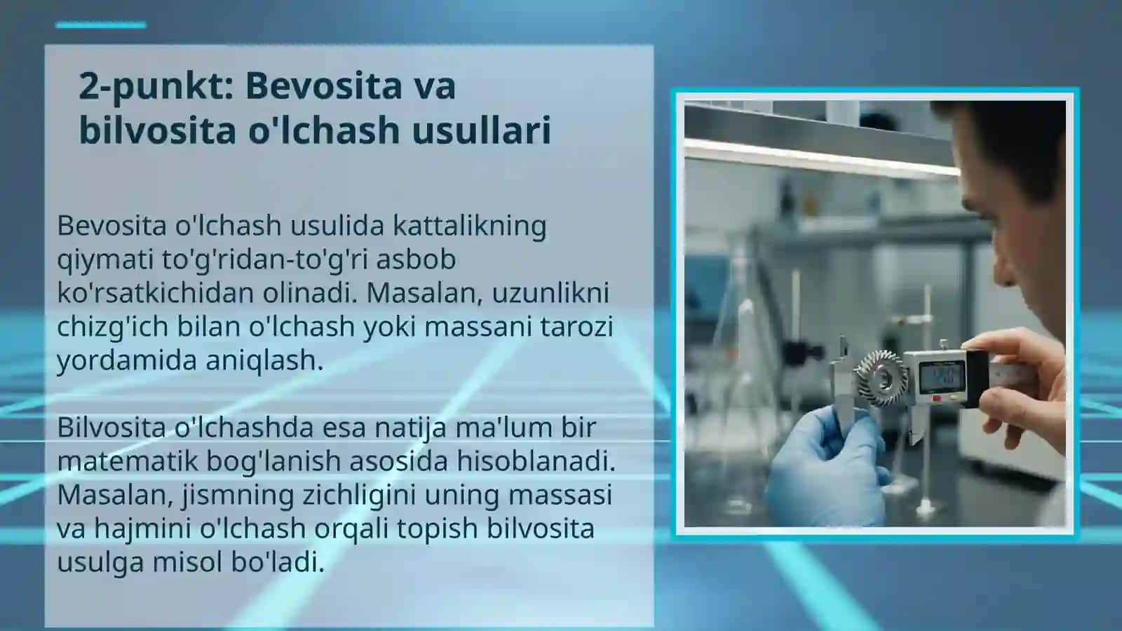 O'lchashlarning usullari va turlari: Kirish va Reja 4