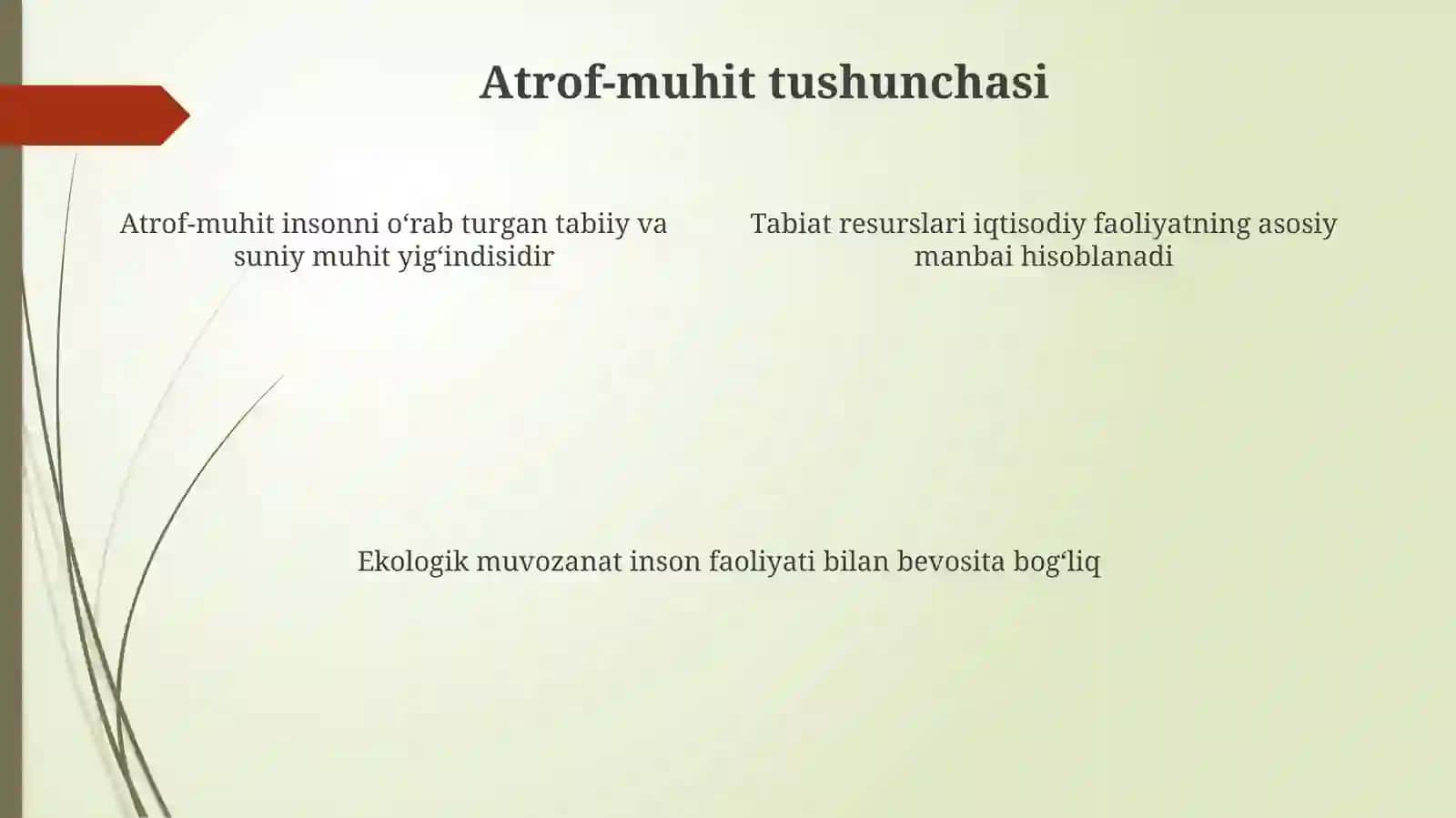 Atrof-muhit tushunchasi 4