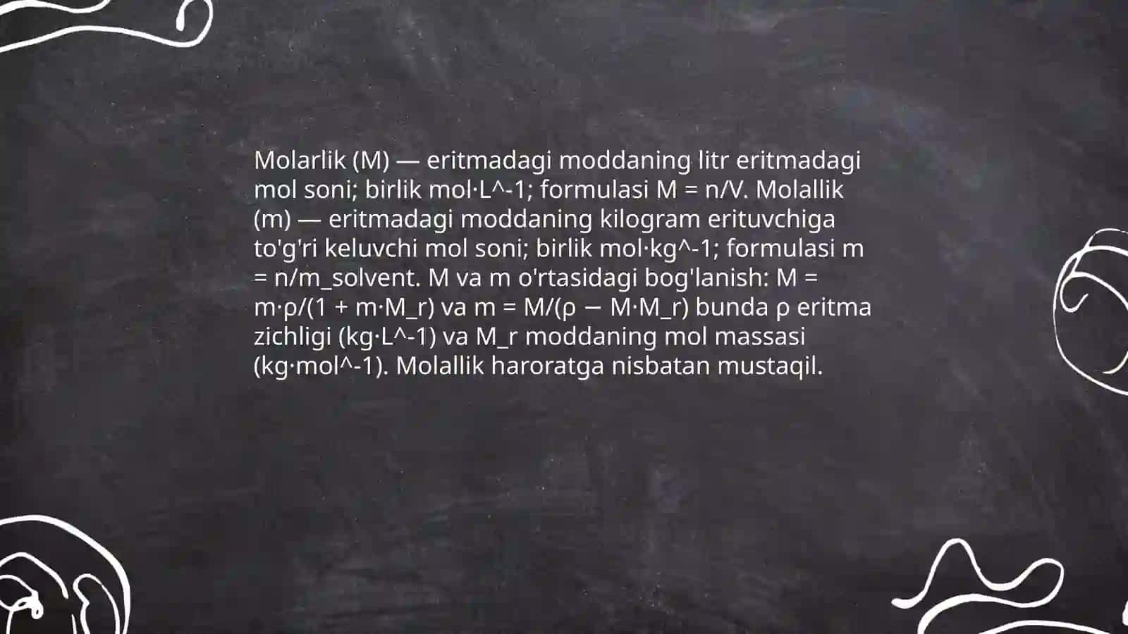 Eritmalar.Biologik suyuqliklar.Ertimalarning kolligativ xossalari 4