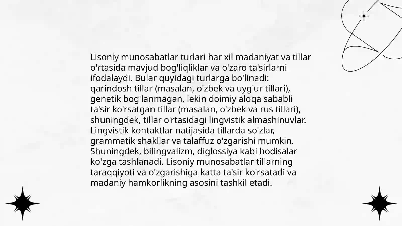 Lisoniy munosabatlar 4