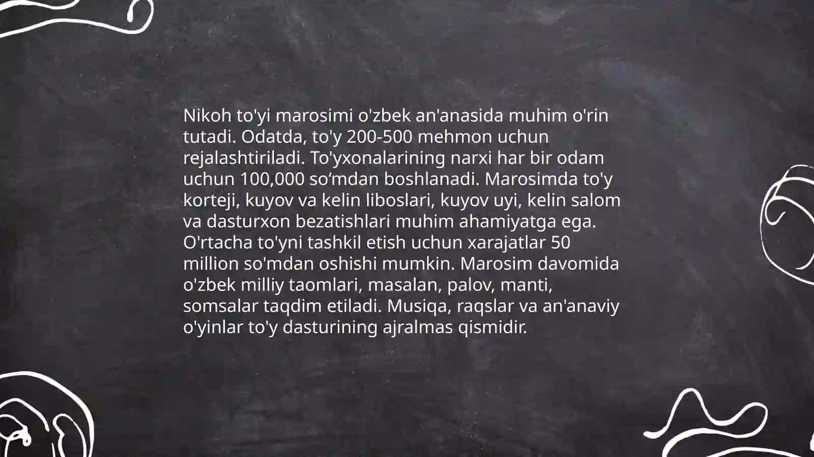 Madaniy marosimlar 4