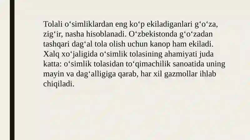 O’simliklar biologiyasini va yetishtirish texnologiyasi 4