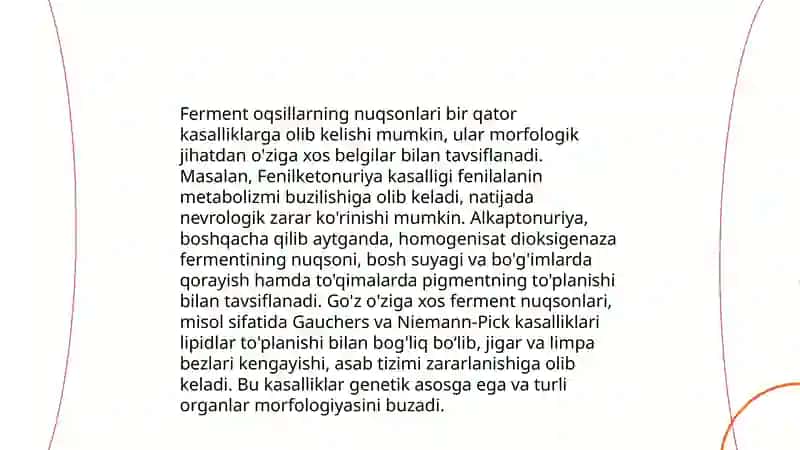 Struktural va retseptli oqsillarni nuqsonlaridan kelib chiqadigan kasalliklarni morfologik tavsiflash 4