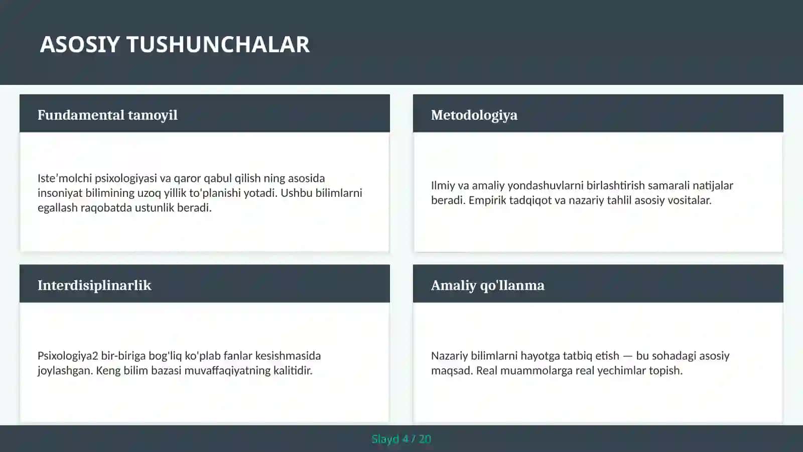 Isteʼmolchi Psixologiyasi va Qaror Qabul Qilish 4