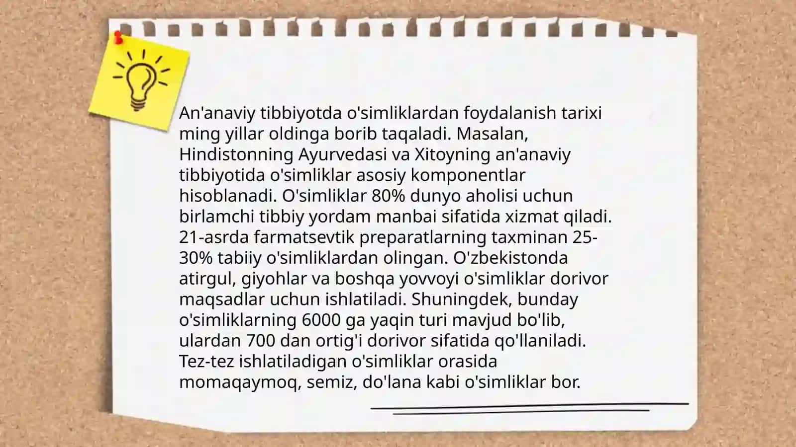 Tibbiyotda dorivor o'simliklarning qo'llanilishi 4