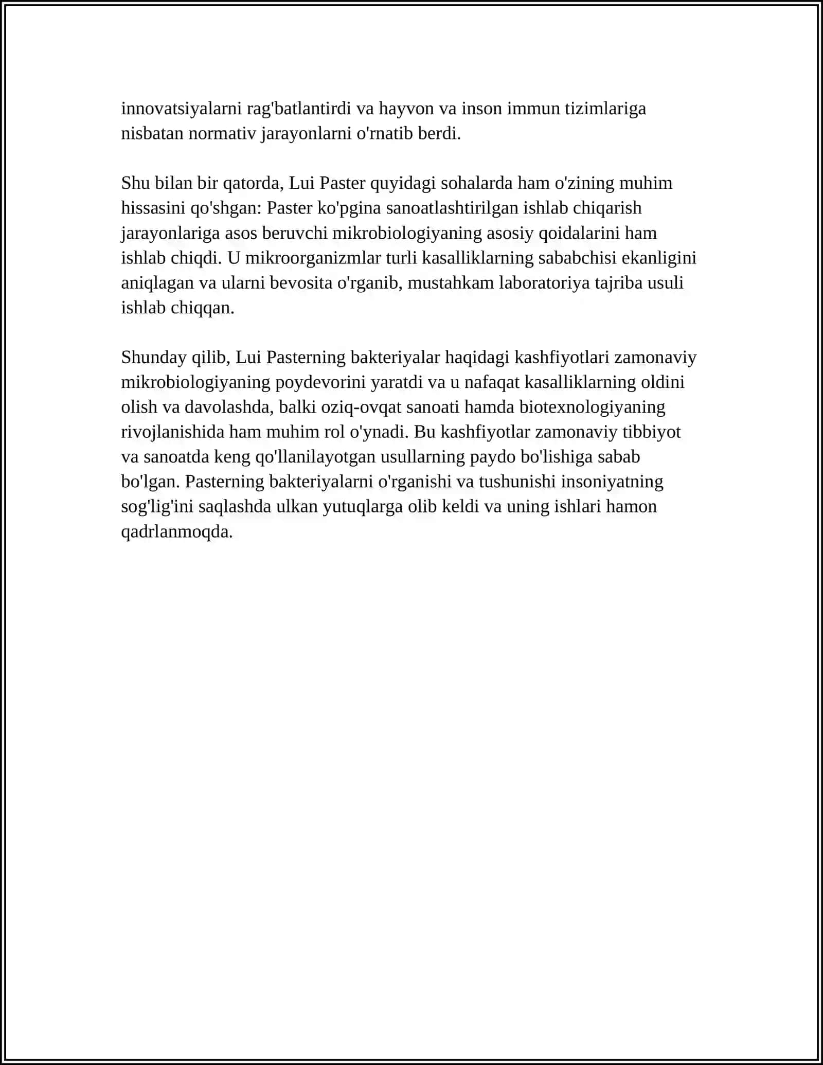 Luinni Lui Paster Bakteriyalar Haqidagi Kashfiyotlari 4