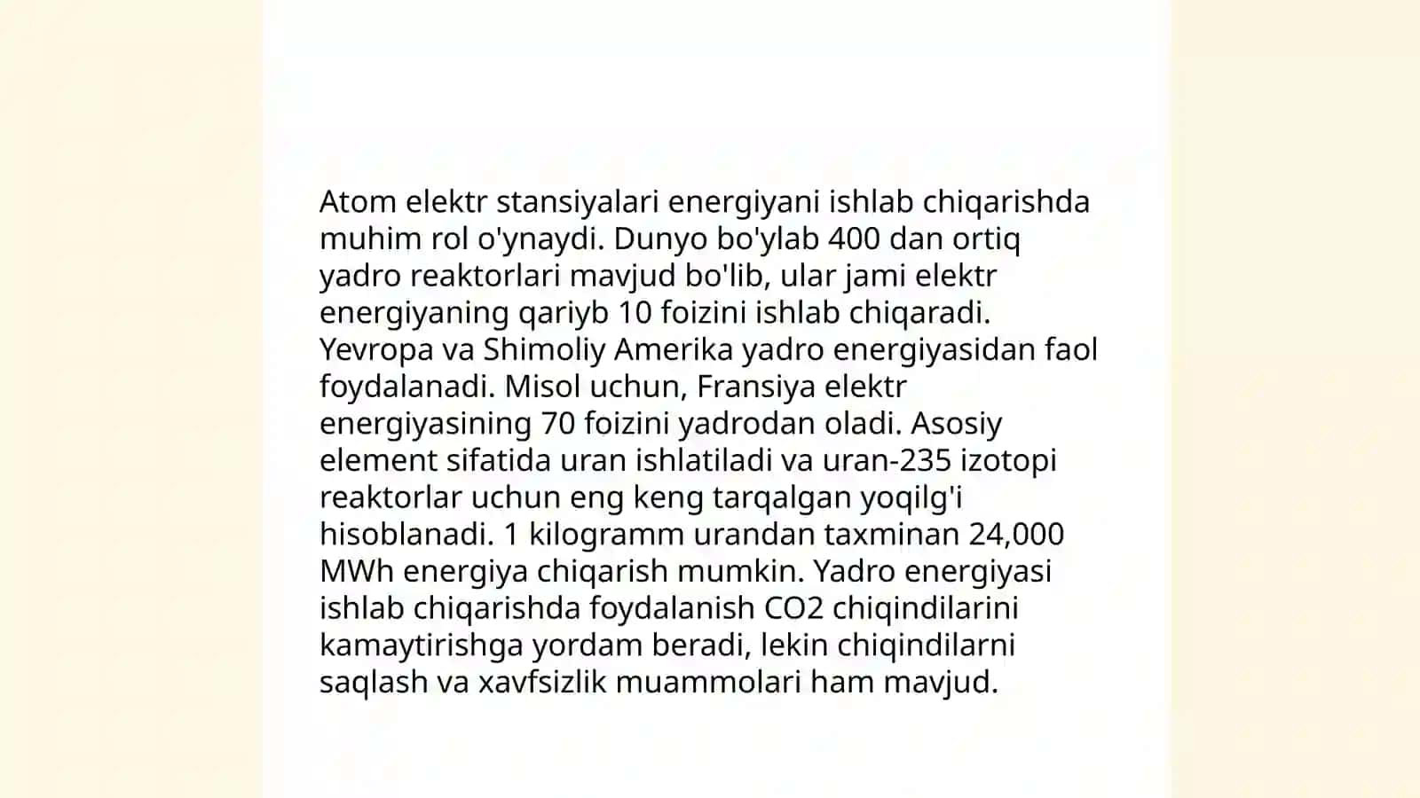 Atom energetikasi va atom energetikasi ming korxonalarini tashkil etish 4