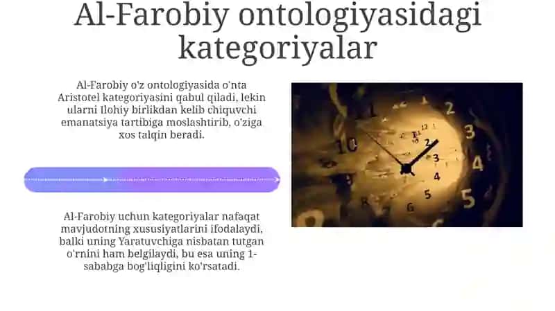 Aristotel, Farobiy va Kant ontologiyasida kategoriyalarning tasnifi 4