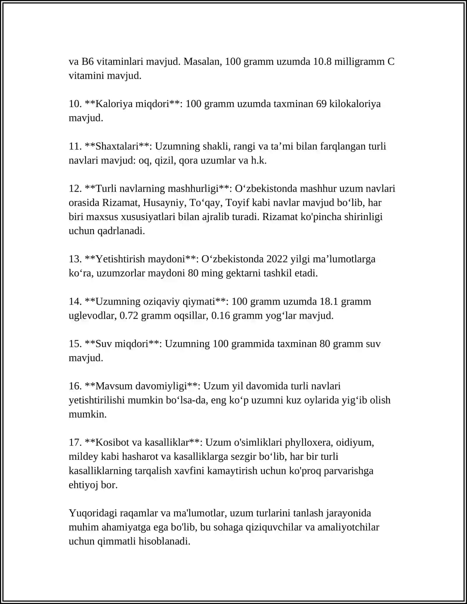 UZIMDAN SHARBAT OLISH TEXNALOGIYASI 4