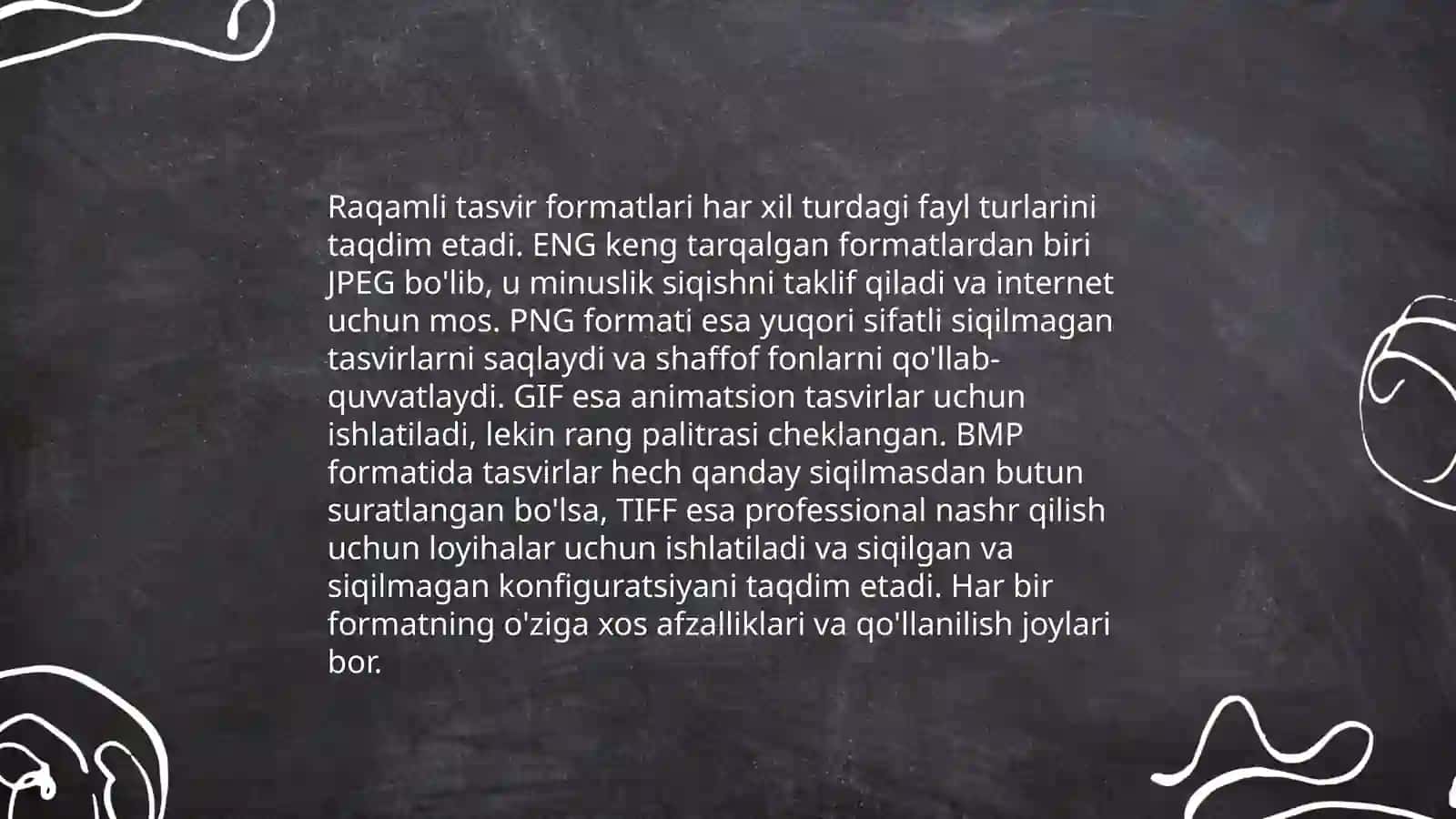 Grafik axborotlarni kodlash usullari 4