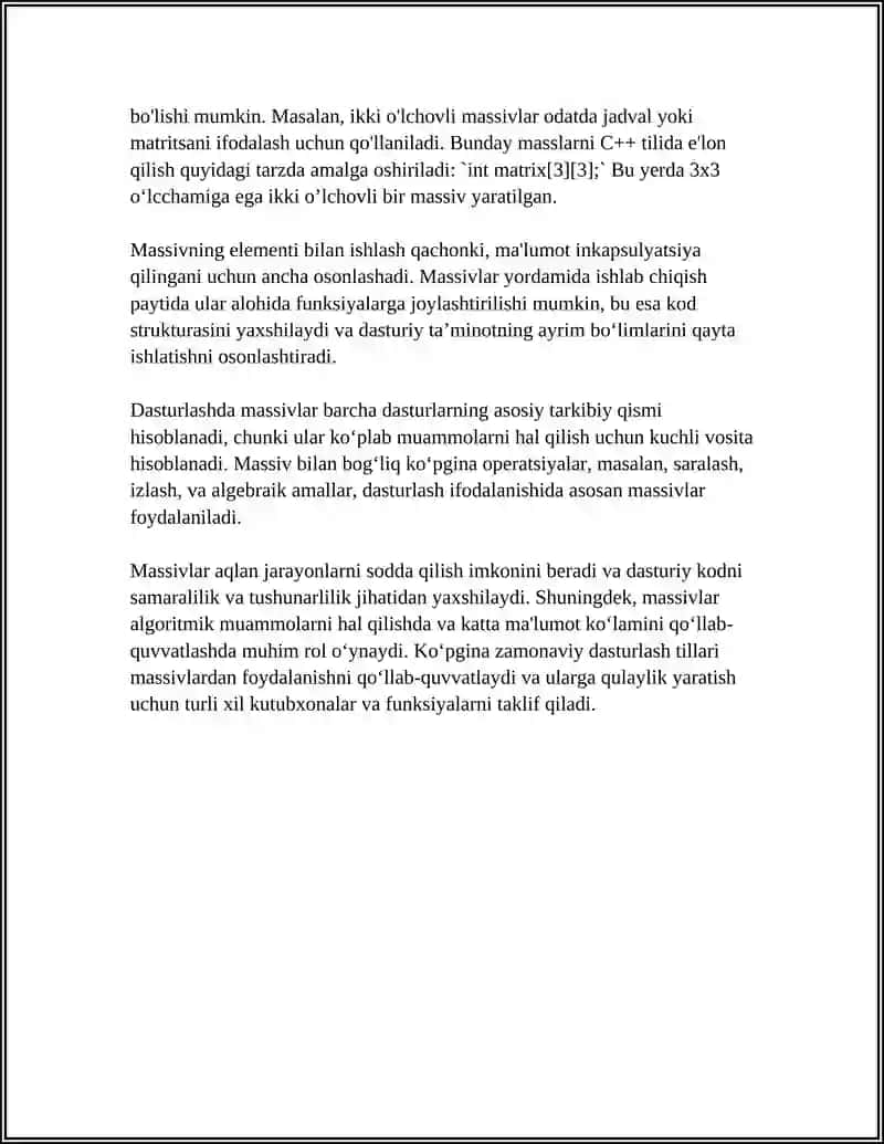 MASSIVLARNI TASHKIL ETISH. U(K) MASSIVI BERILGAN. [A, B] ORALIG‘IGA TEGISHLI ELEMENTLAR SONINI ANIQLASH 4
