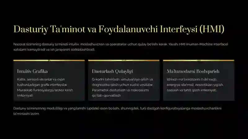 Dastgohning Elektron Nazorat Mexanizmlariga Qo'yiladigan Talablar 4