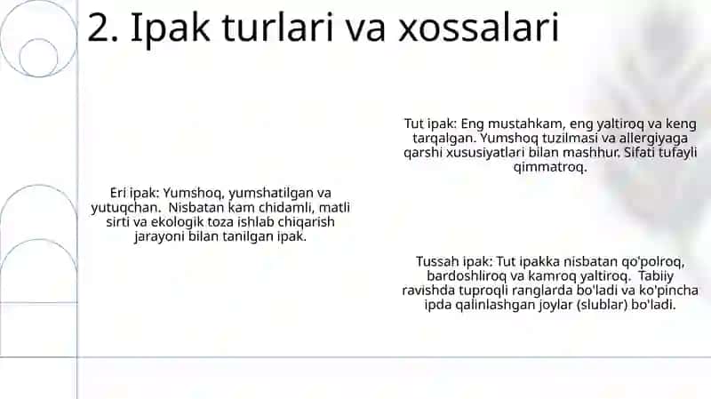 Ipakning noyob tuzilishi 4