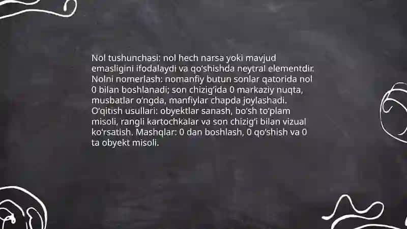 Nomanfiy butun sonlarni nomerlash 4