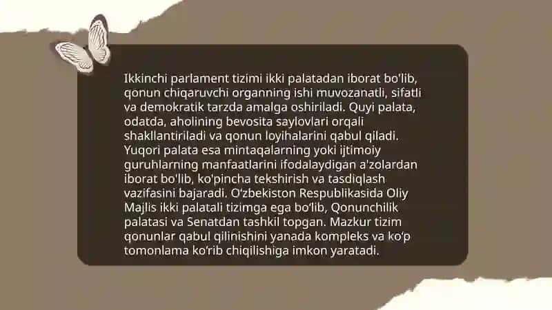 Qonun chiqaruvchi hokimiyatning asosiy vazifalari 4