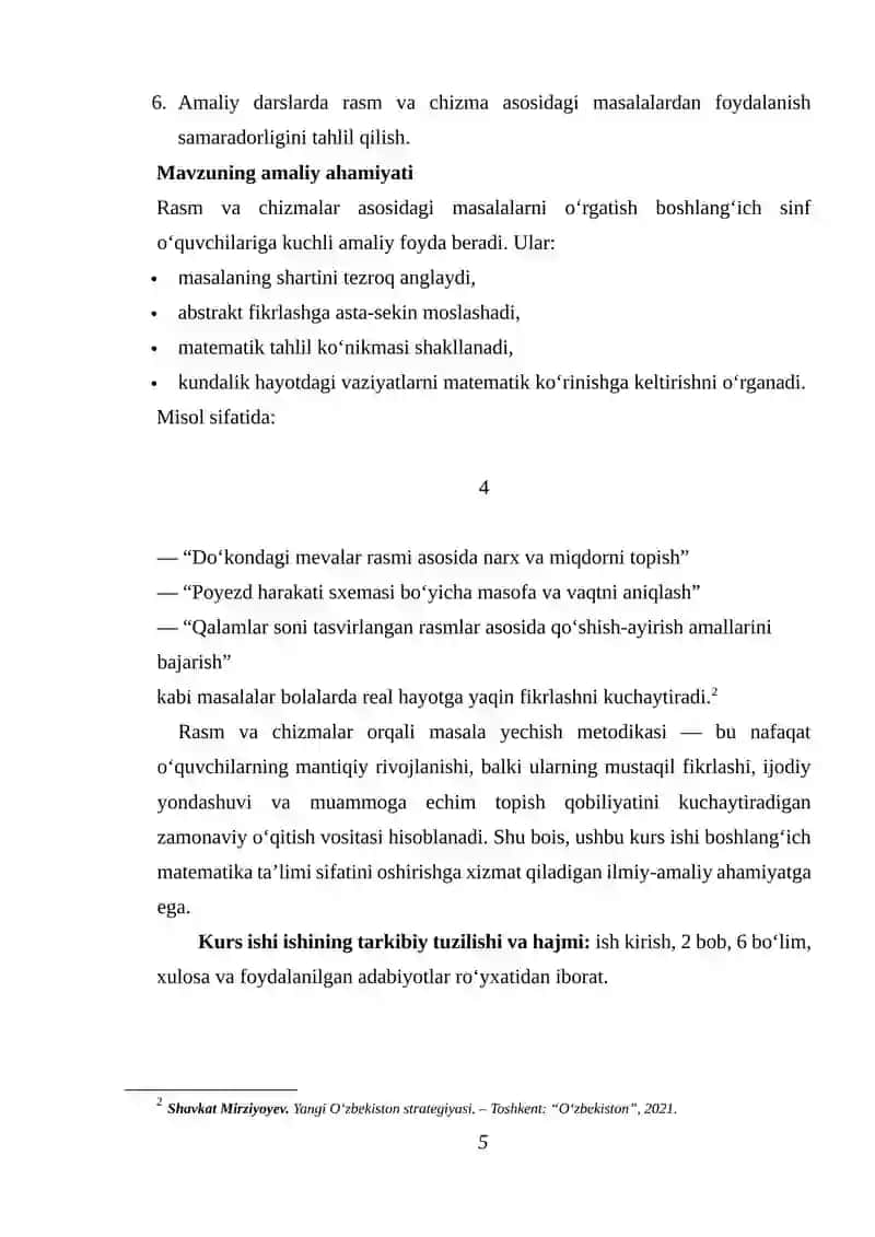 Boshlang'ich sinf matematika darslarida rasm va chizmalar orqali berilgan masalalarni yechish usullari 4