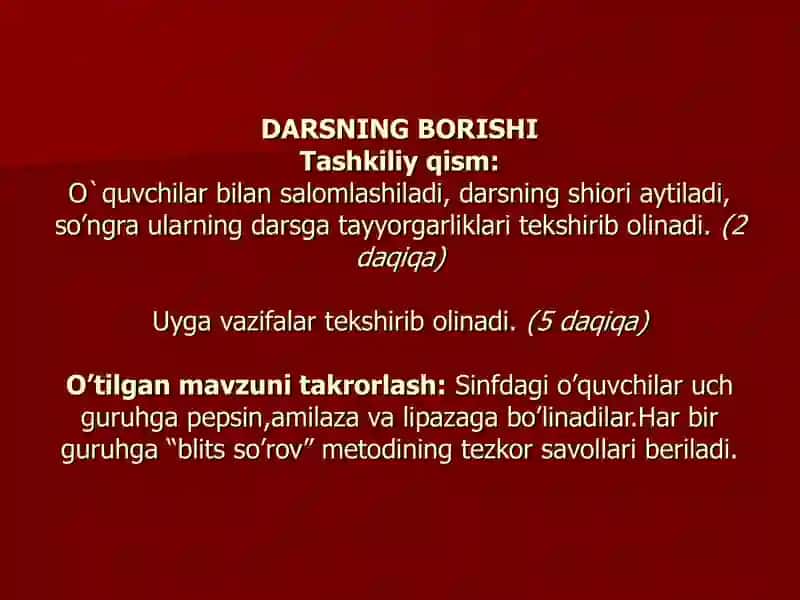 Ovqat hazm qilishning boshqarilishi va oshqozon ichak  kasalliklari 4