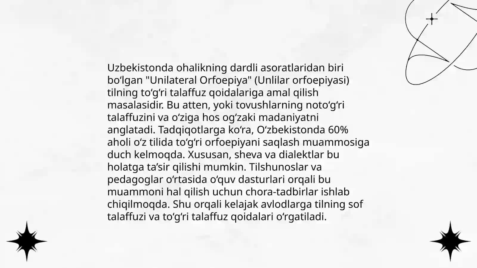 Hozirgi ona adabiy tilining orfoepik me‘yorlari 4