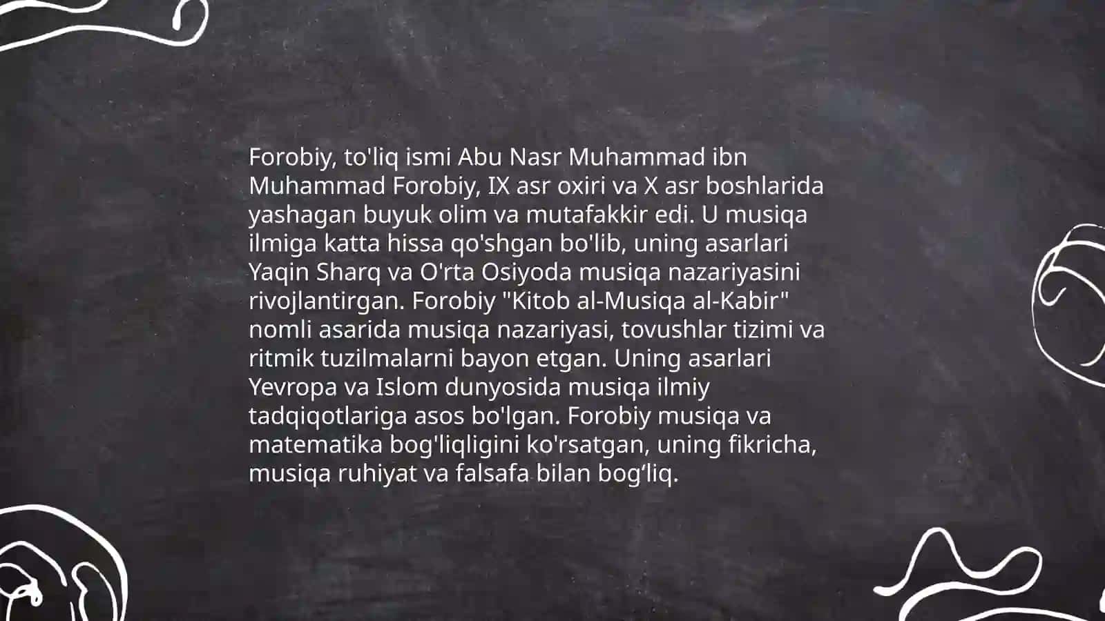 Ibn Sino, Farobiy, Jomiy, Kavkabiy, Navoiy, Darvish Ali Changilarning o'rta asrlarda musiqa ta'limi 4