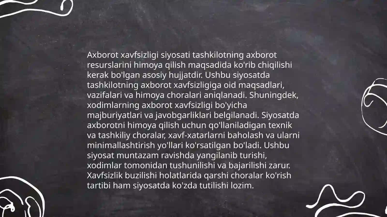 Axborot xavfsizligining nazariy asoslari 4
