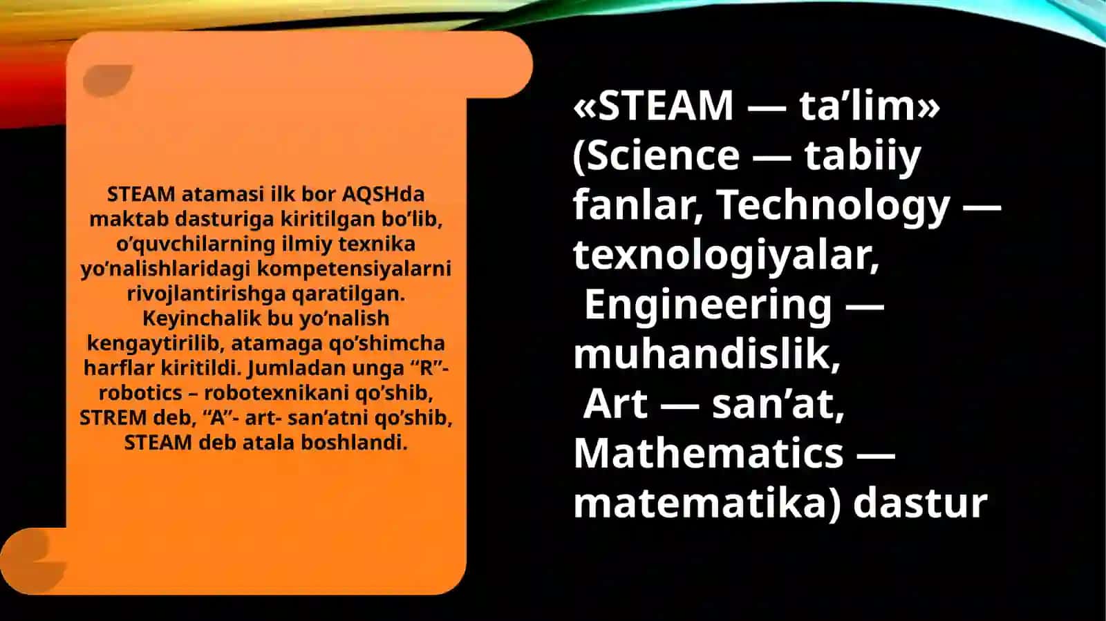 Ta’limga STEAM yondashuv va kreativlik 4