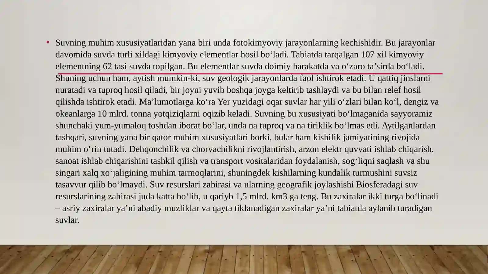 Gidrosferani himoya qilish,oqova suvlarni tozalash va ularni klassifikatsiyalash 4
