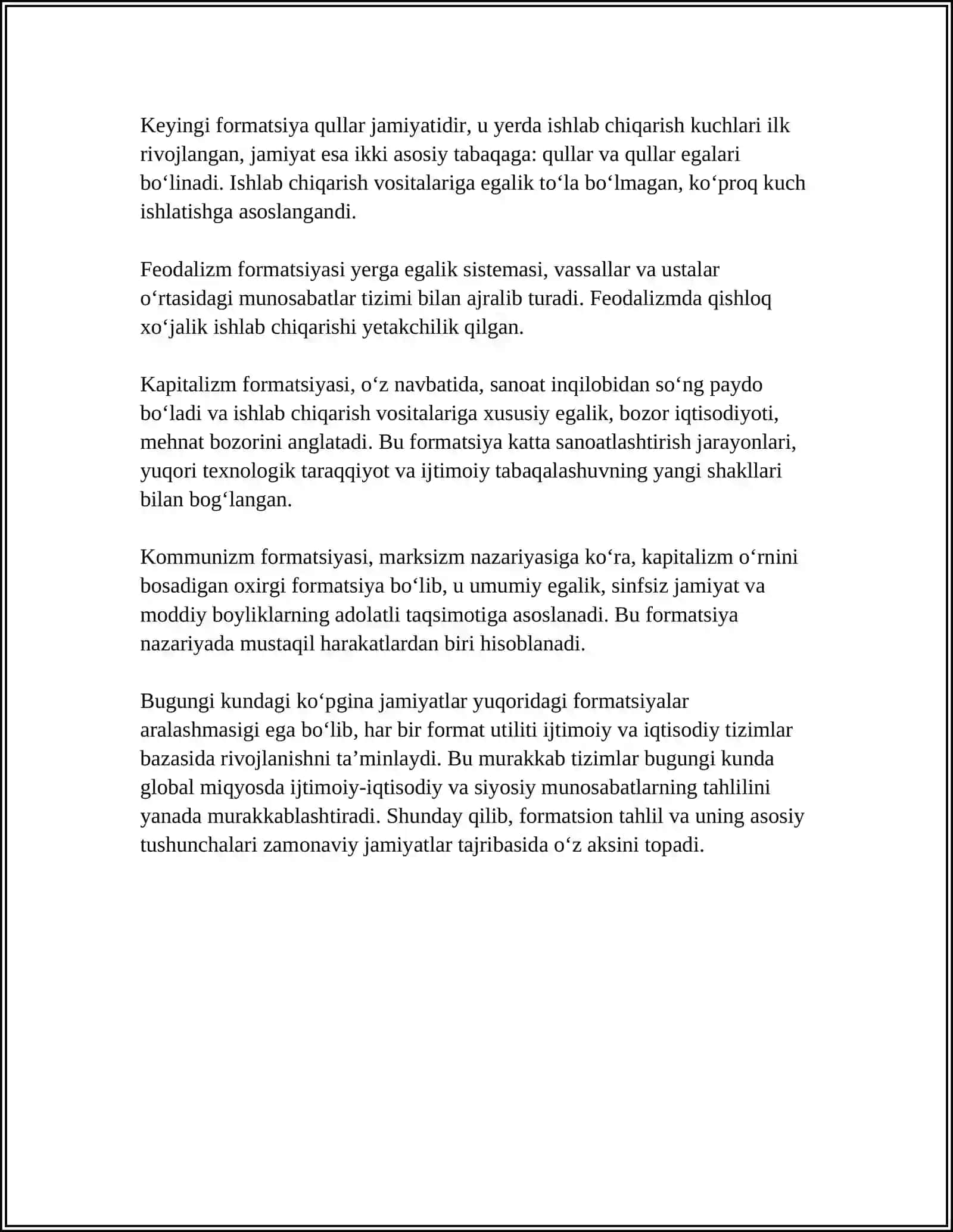 Formatsion tahlilning asosiy tushunchalari 4