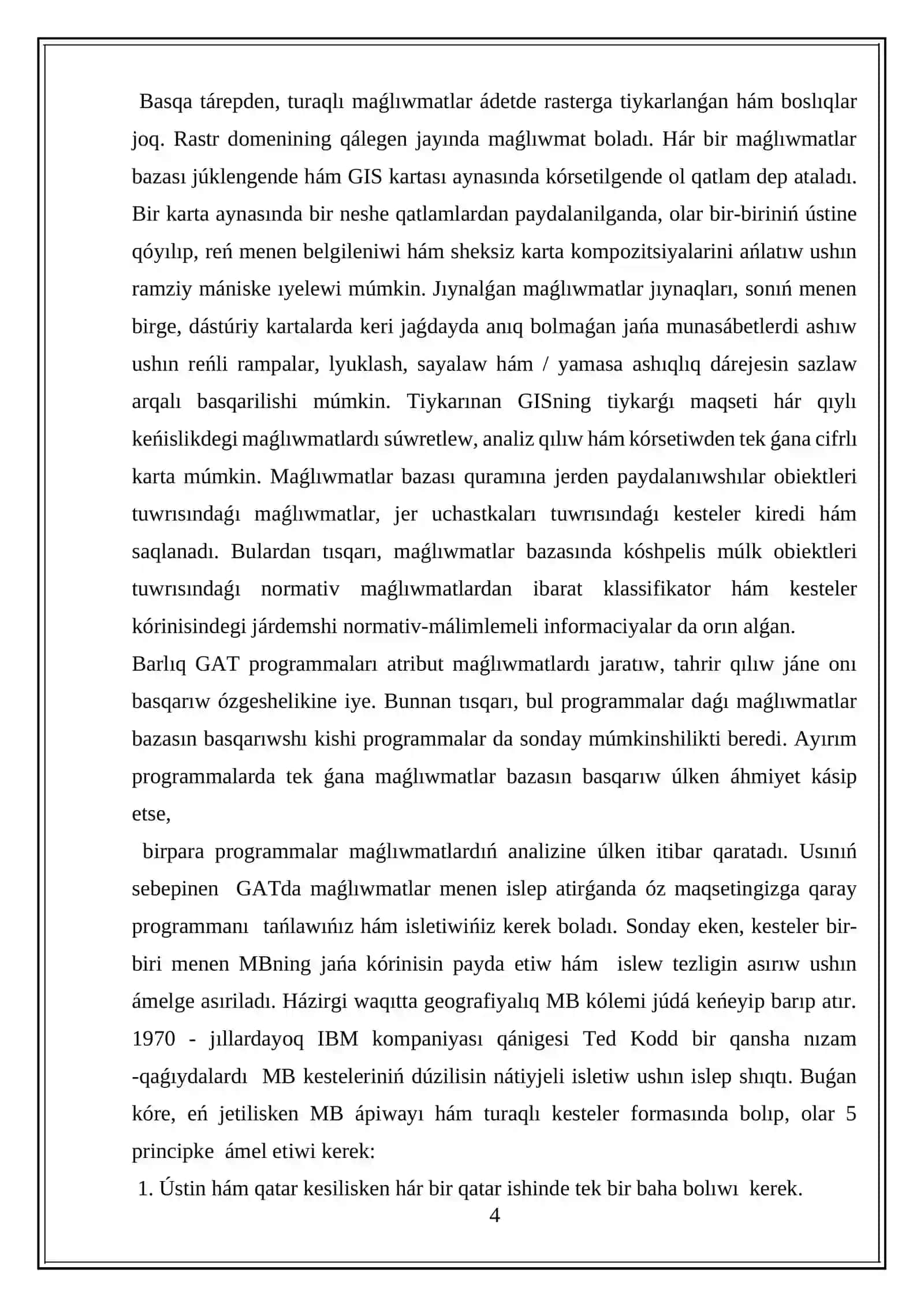 Mag’lumatlardi saqlaw sistemasi 4
